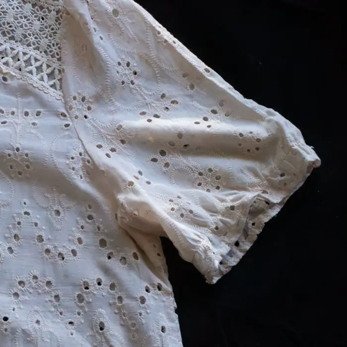 Blusa Boho Broderie con Lazos