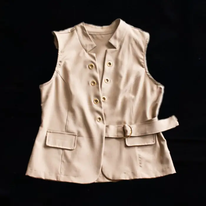 Conjunto Sastrero Palazzo y Chaleco con Hebilla