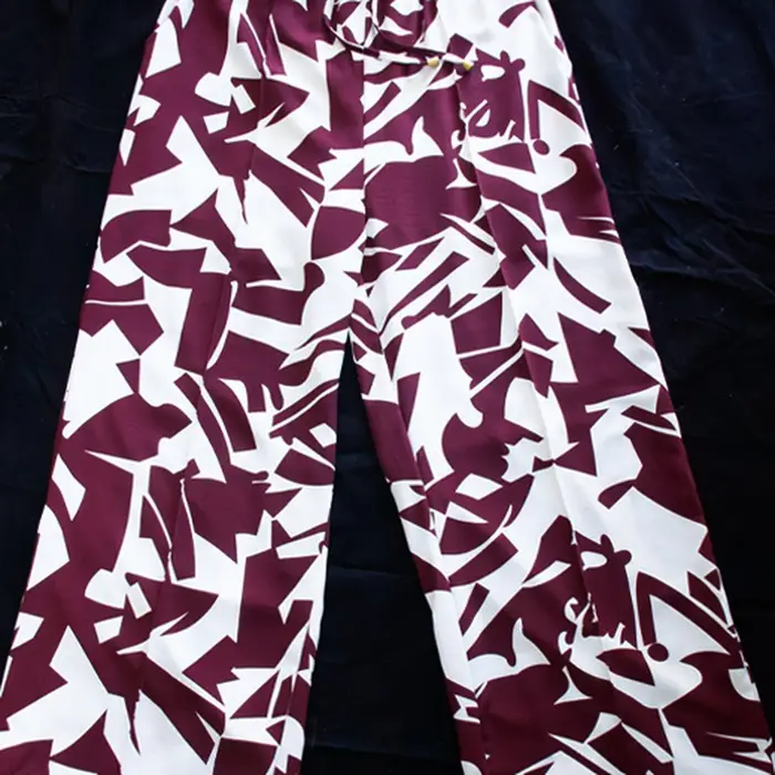 Pantalón Palazzo Estampado Abstracto