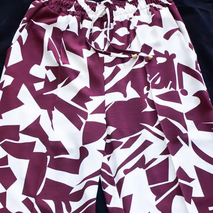 Pantalón Palazzo Estampado Abstracto