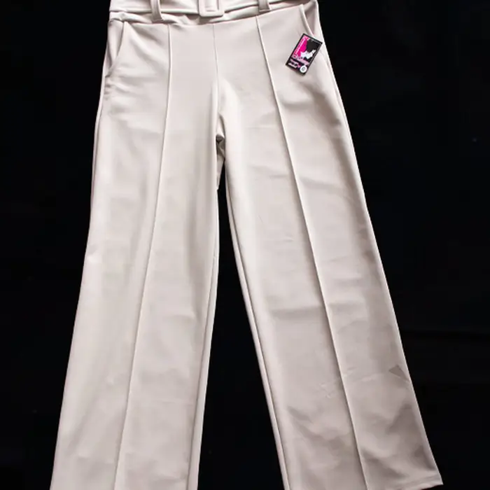 Pantalón Palazzo Sastrero con Cinturón y Hebilla