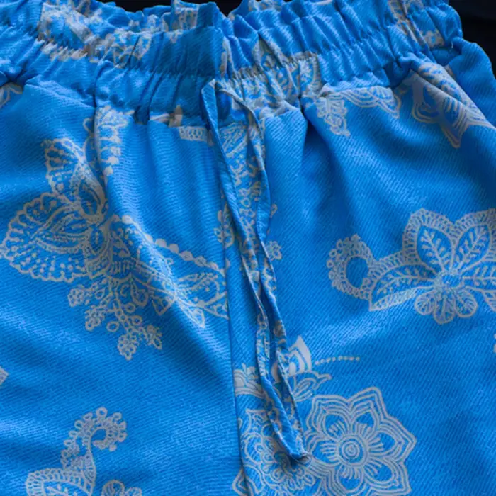 Pantalón Palazzo Floral con Cintura Elastizada